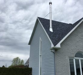 Installation de cheminé extérieur
